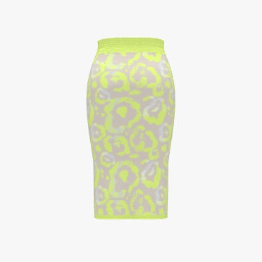 Premium Women's Jacquard Knit Pencil Skirt - Kitty 4 Life