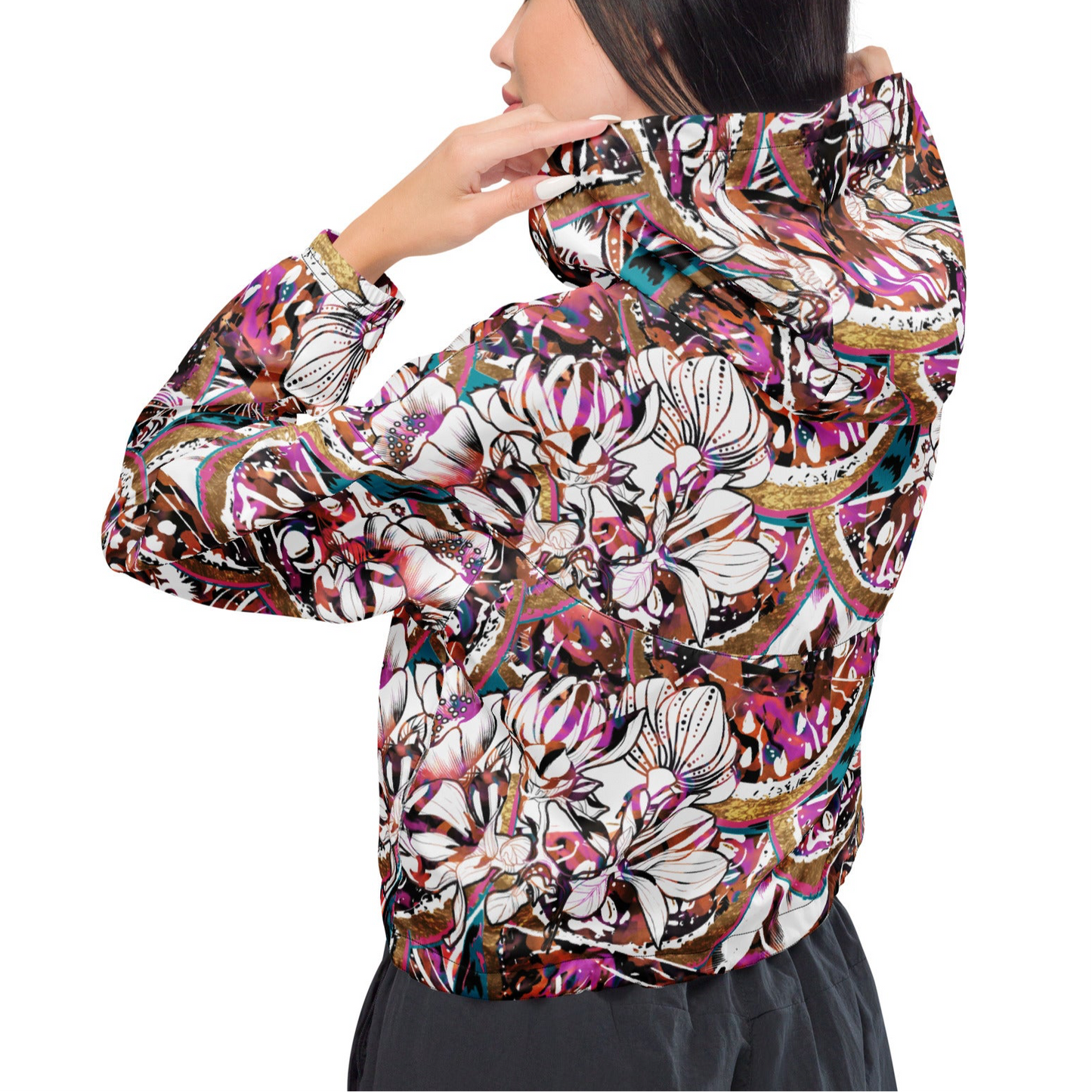 Women’s Cropped Windbreaker - Kaleidoscope