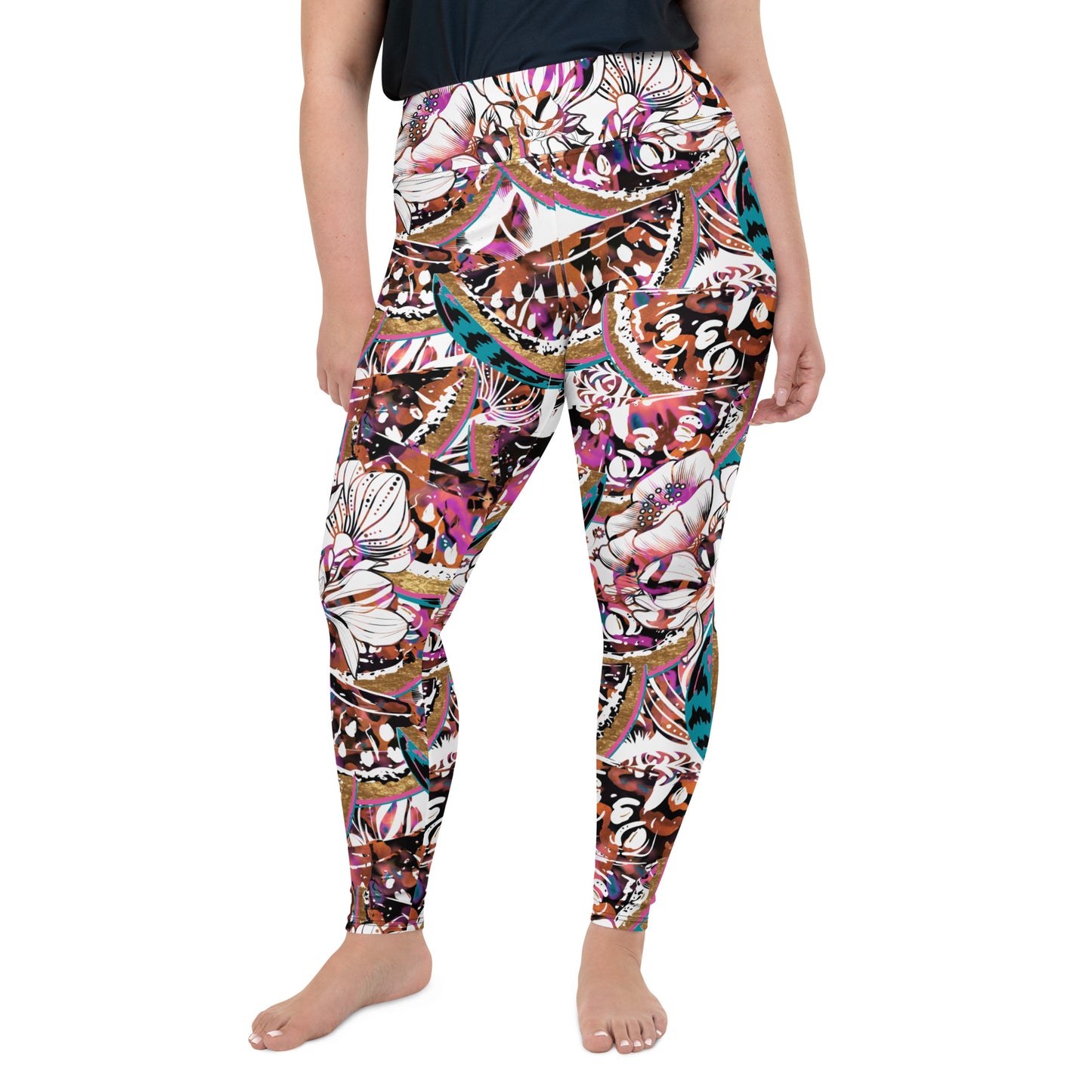 Leggings - Plus Size - Kaleidoscope