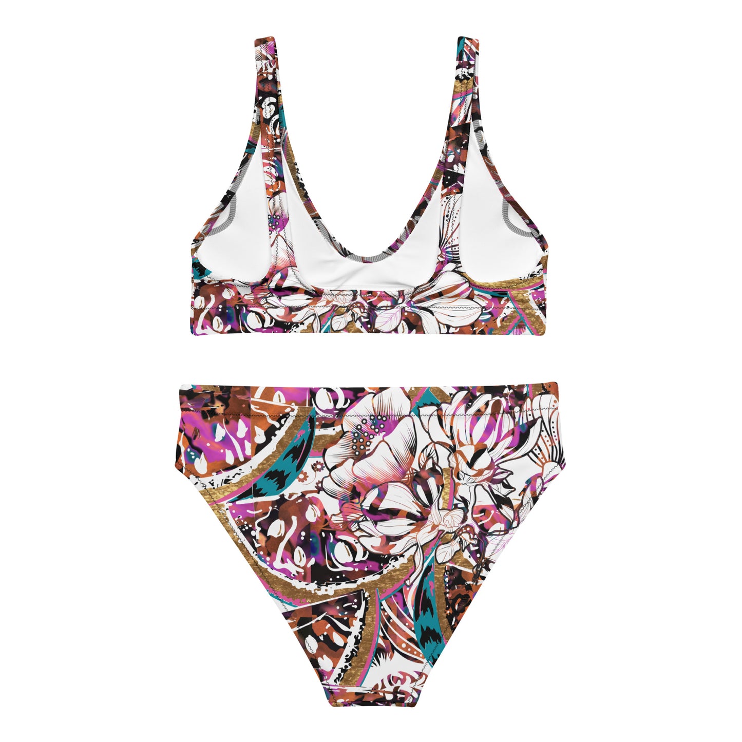 High-Waisted Swimsuit - Kaleidoscope