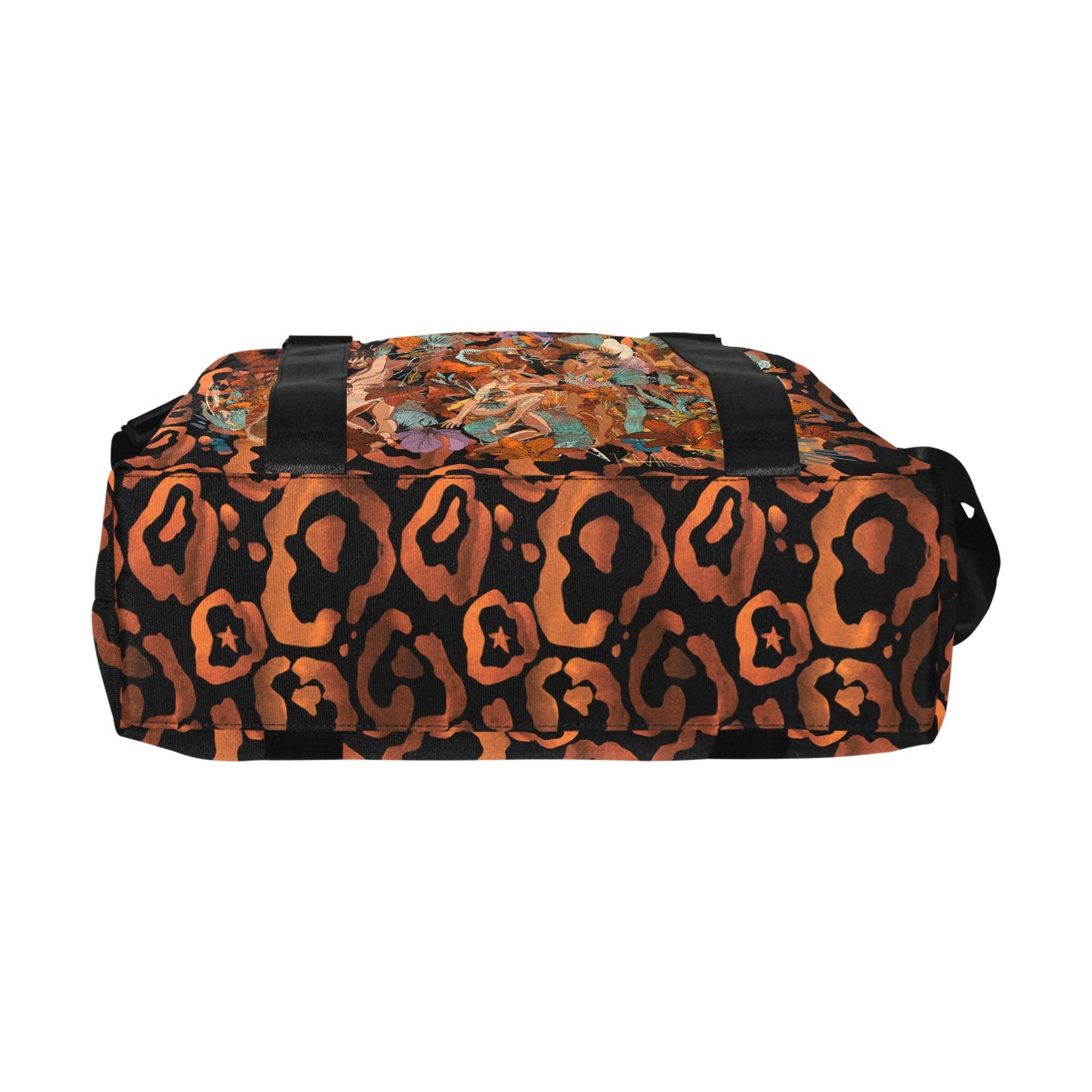 Travel Bag with Trolly Sleeve - Black Joy/ Kitty 4 Life