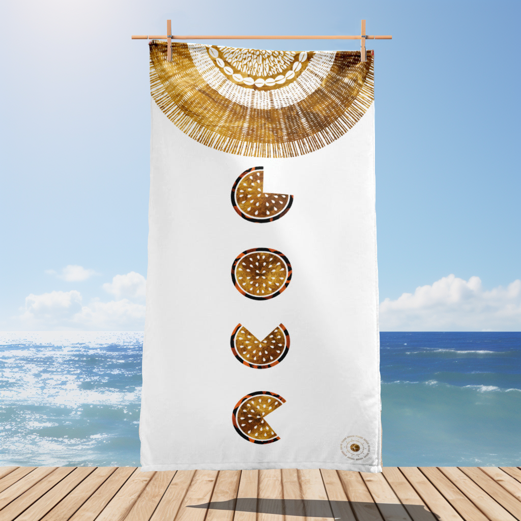 Beach Towel - Golden Melon Love