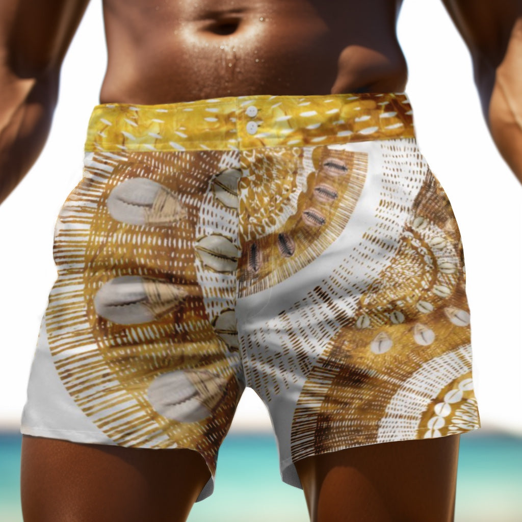 Men’s Premium Board Shorts - Golden Melon