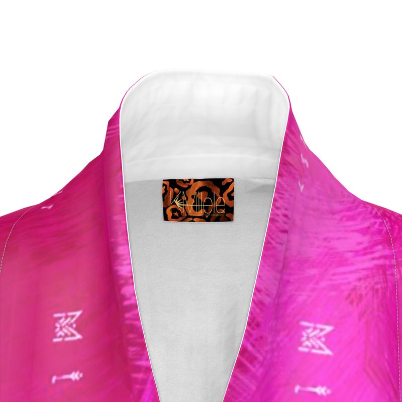 Premium Silk Kimono - Radiant Pink