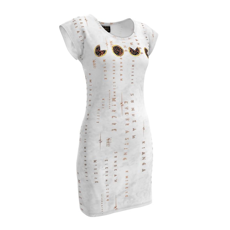 Fitted T-Shirt Dress - Marble Sands Love L (10-12) / Lifestyle Recycled Poly Jersey 4.72 oz Fitted T-Shirt Dress - Marble Sands Love L (10-12) / Lifestyle Recycled Poly Jersey 4.72 oz