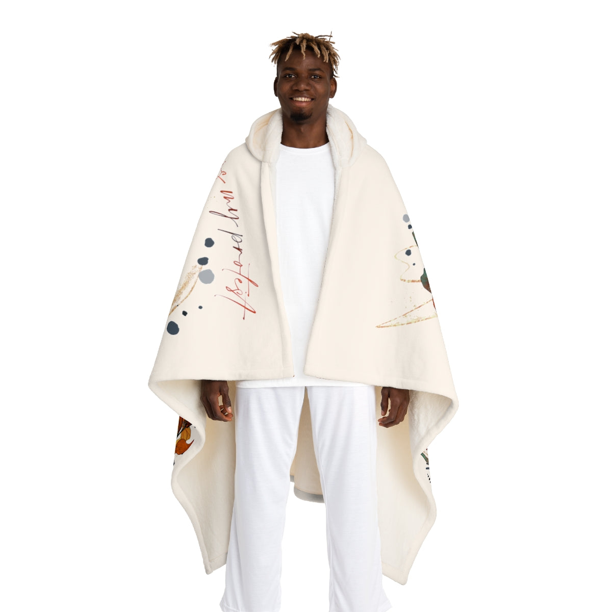 Hooded Blanket - Black Joy