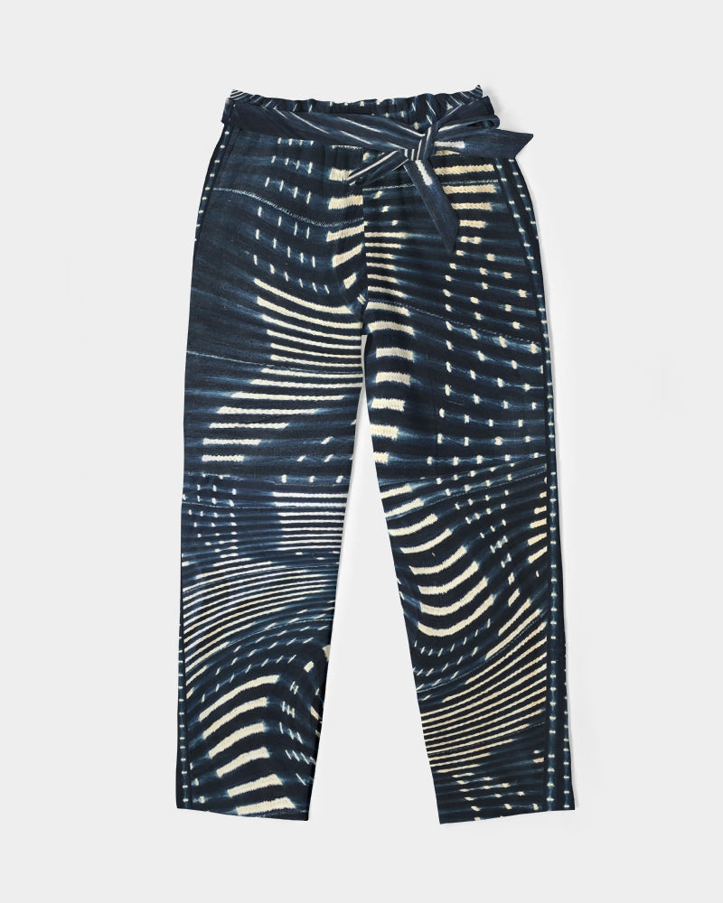 Women's Belted Tapered Pants - Mali Indigo