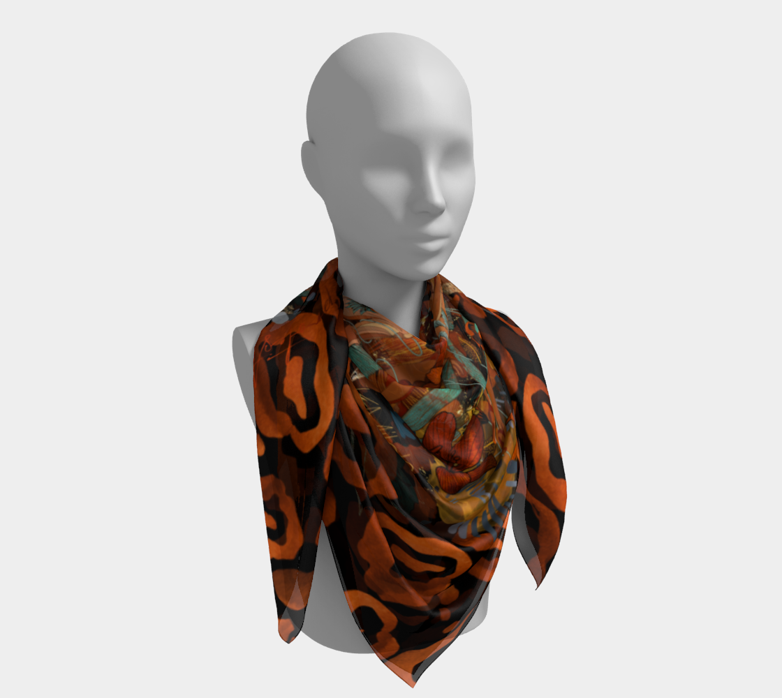 Sarong/Scarf - Kitty 4 Life/ Black Joy