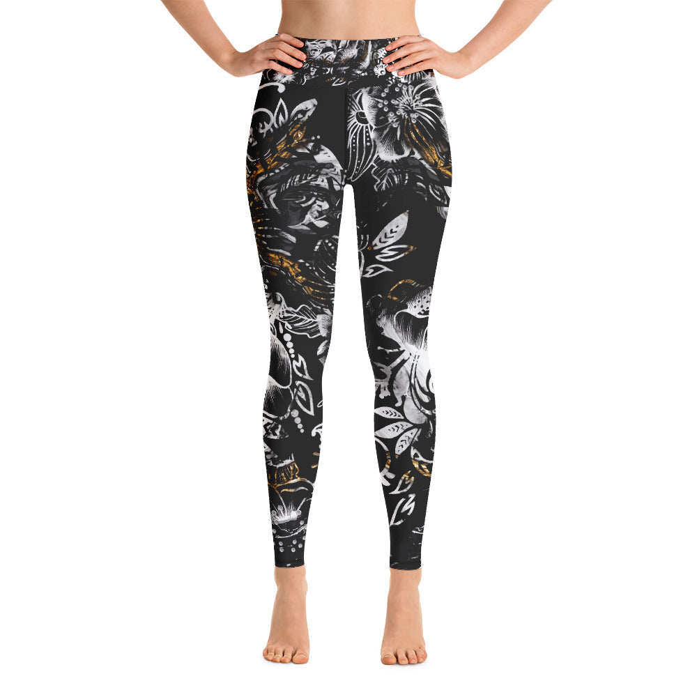"Powerful - Black" x ZZKG High Waist Leggings