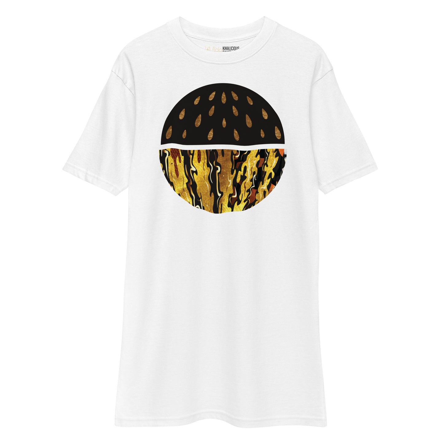 T-Shirt - Gold & Black Watermelon