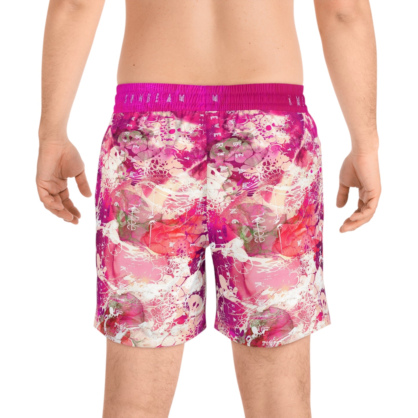 Men's Mid-Length Swim Shorts - Life's A Beach