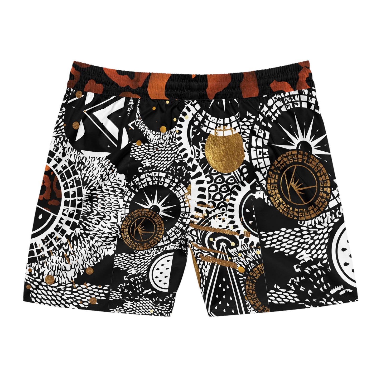 Men's Mid-Length Swim Shorts - Motherland Melon