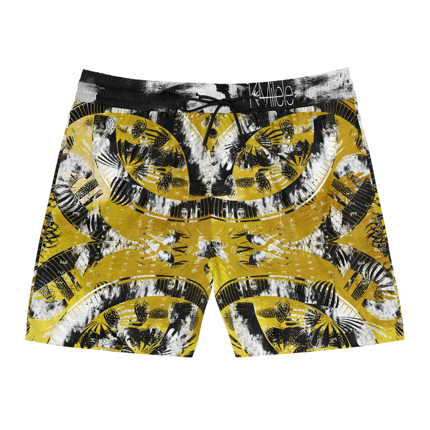 Men's Mid-Length Swim Shorts - Sweet Sunrise