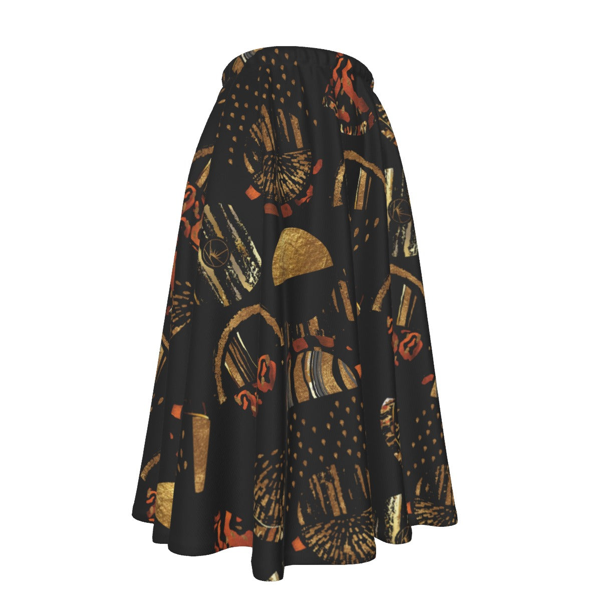Women's Midi-Length Skirt With Pockets- Motherland