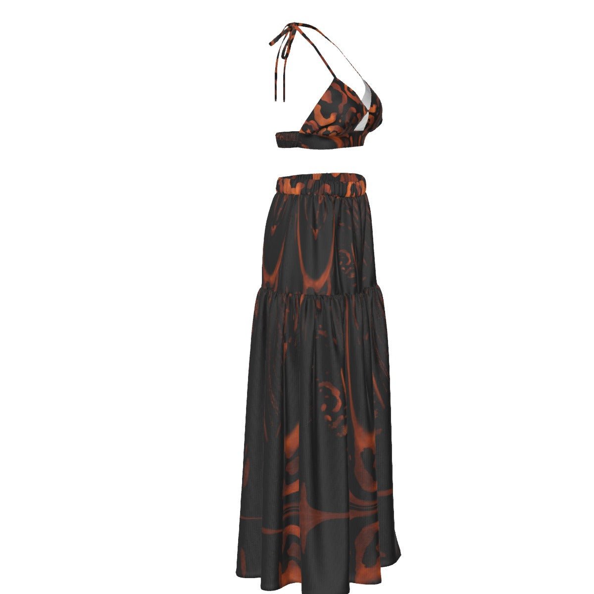 Women's 2pc Bra Top + Maxi Skirt - Remix