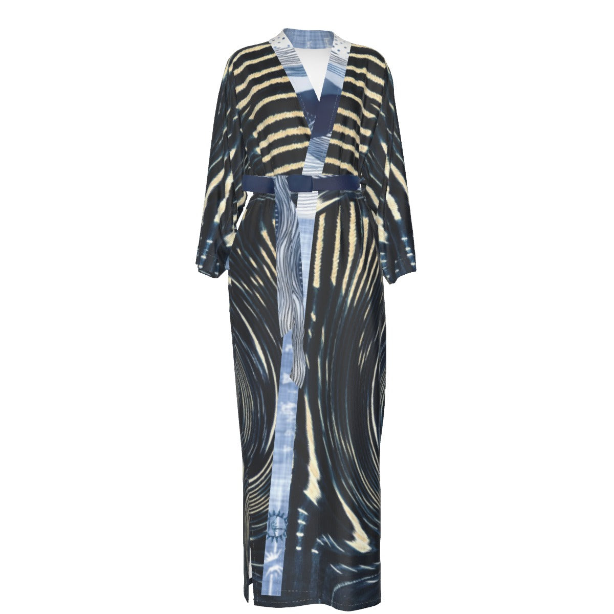 All-Over Print Women's Satin Kimono Long Robe All-Over Print Women's Satin Kimono Long Robe