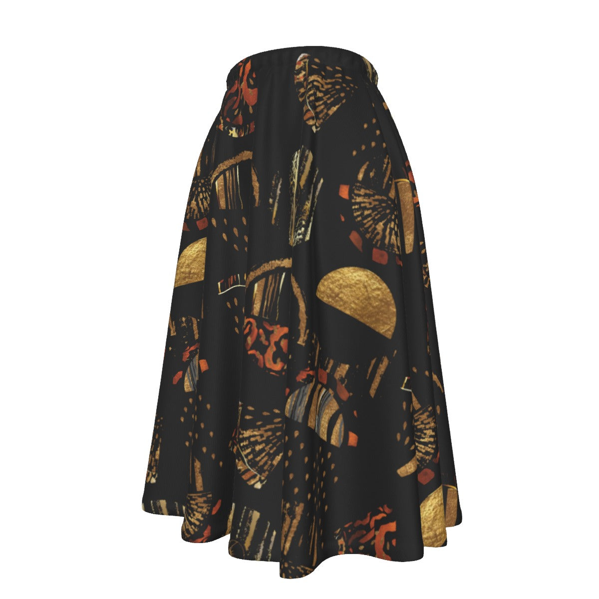 Women's Midi-Length Skirt With Pockets- Motherland