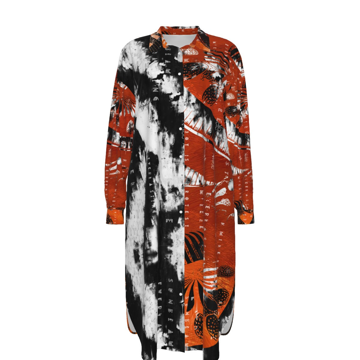 Women's Rayon Shirt Dress -Let Me Fly/ Sunset