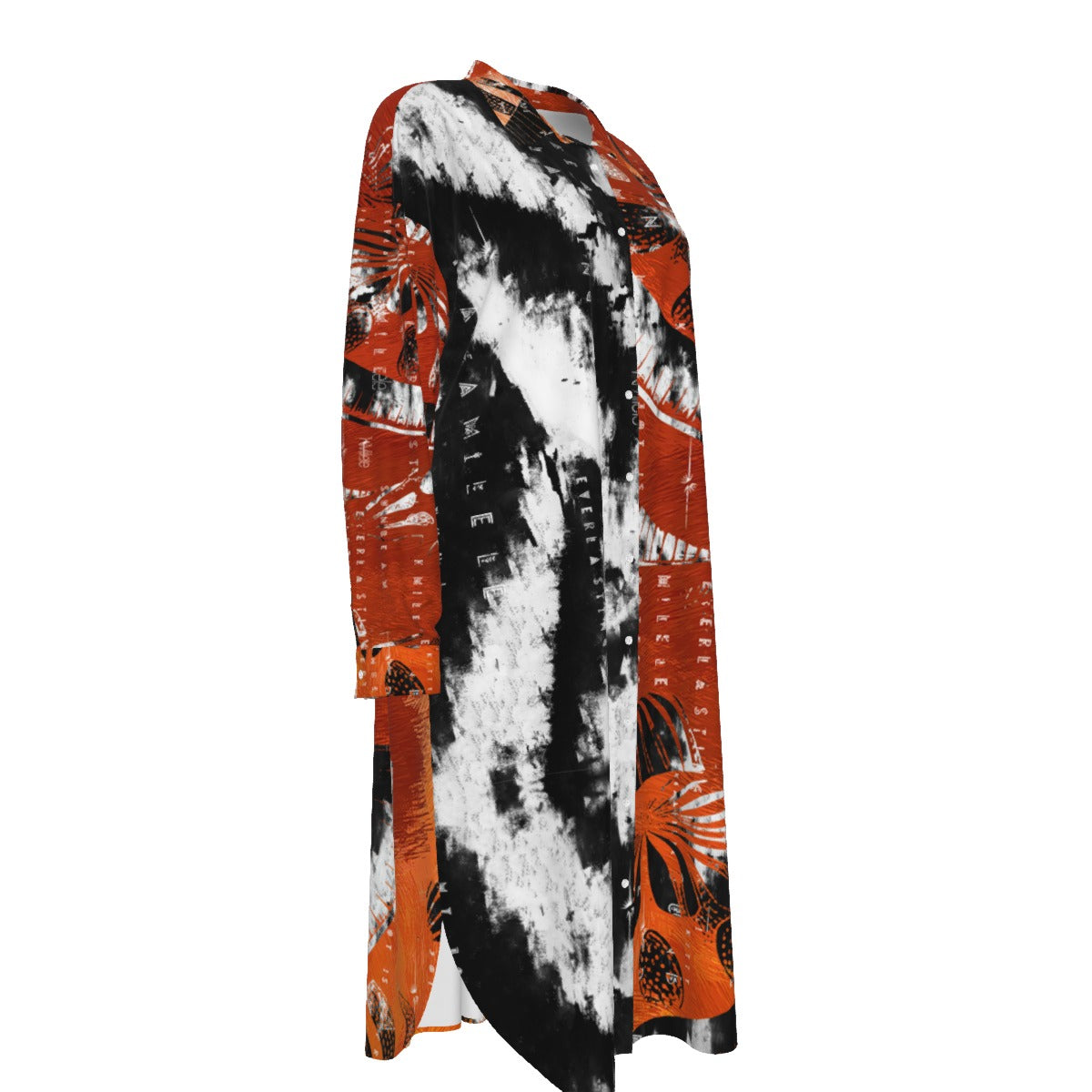 Women's Rayon Shirt Dress -Let Me Fly/ Sunset