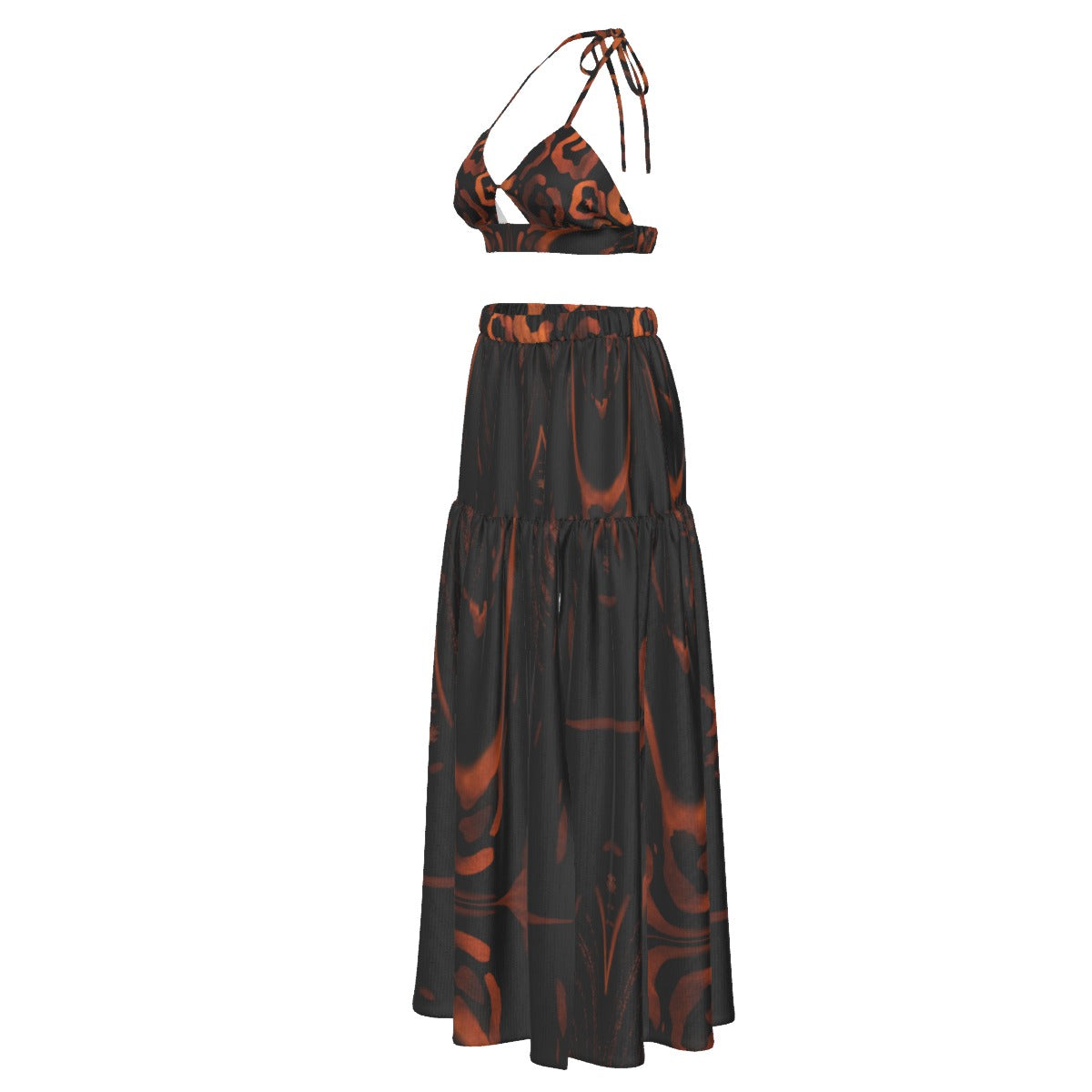 Women's 2pc Bra Top + Maxi Skirt - Remix