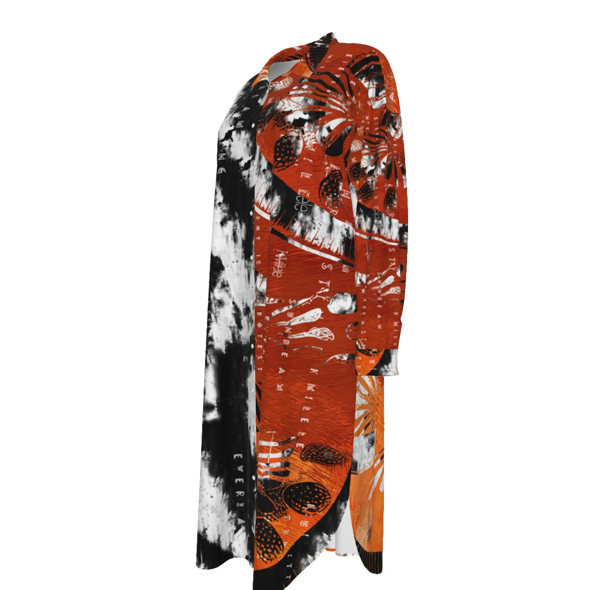 Women's Rayon Shirt Dress -Let Me Fly/ Sunset