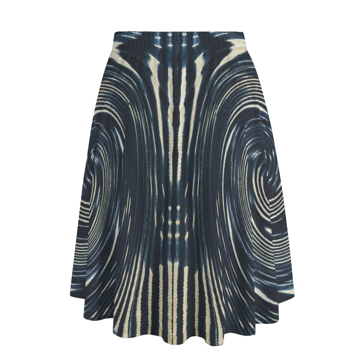 Women's Midi Skirt With Pockets - Mali Indigo