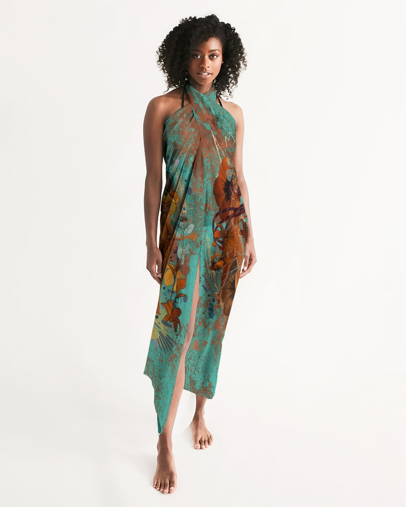 turqs All-Over Print Swim Cover Up