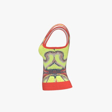 Premium Women's Jacquard Knit Tank Top