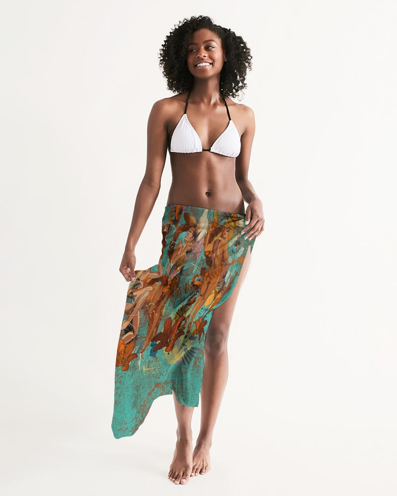 turqs All-Over Print Swim Cover Up