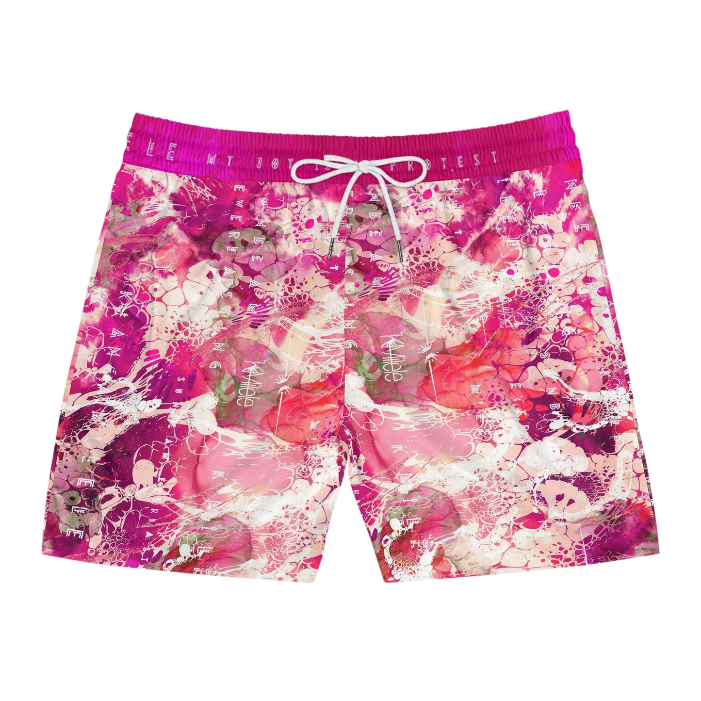 Men's Mid-Length Swim Shorts - Life's A Beach
