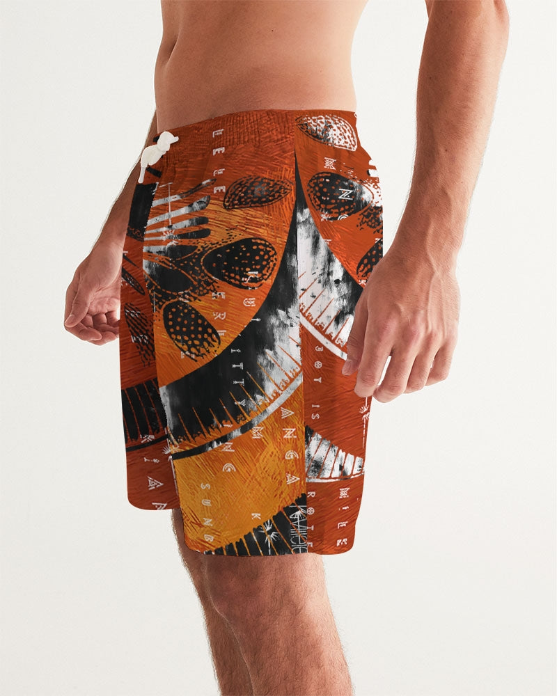 Sweet Sunset Men's All-Over Print Swim Trunk