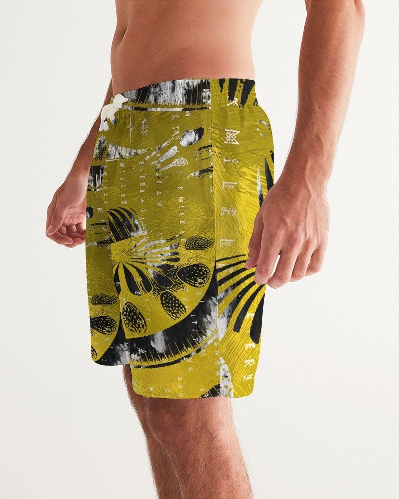 Sweet Sunrise Men's All-Over Print Swim Trunk