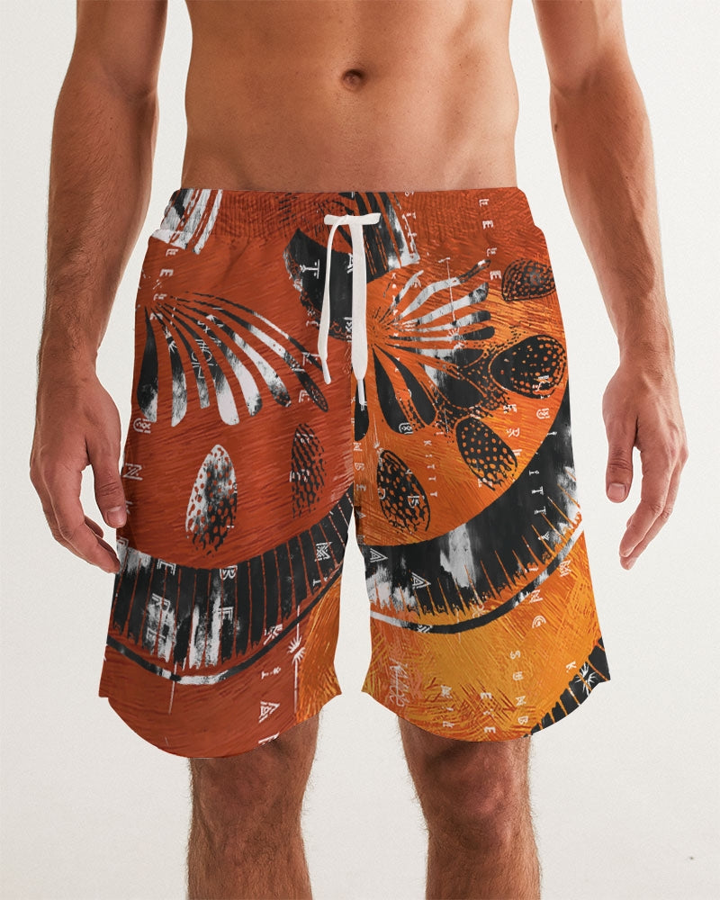 Sweet Sunset Men's All-Over Print Swim Trunk