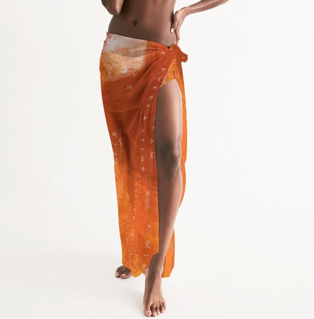 Swim Cover-Up Sarong- Antigua Sunset