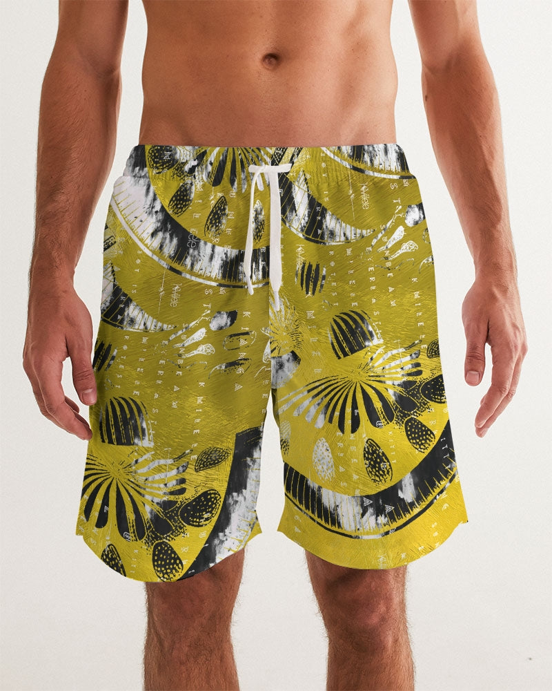 Sweet Sunrise Men's All-Over Print Swim Trunk