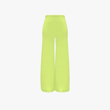 Premium Women's Jacquard Knit Long Wide Leg Pants