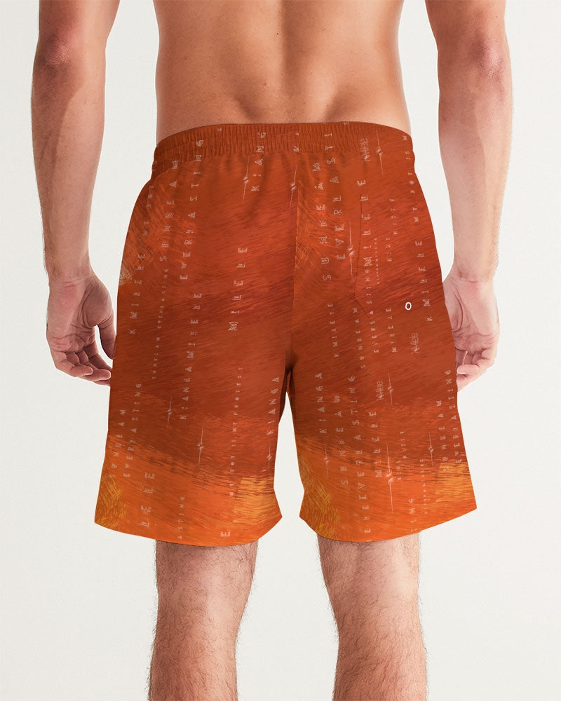 Men's Swim Shorts - Autumn Sunset