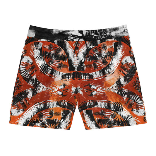 Men's Mid-Length Swim Shorts - Sweet Sunset