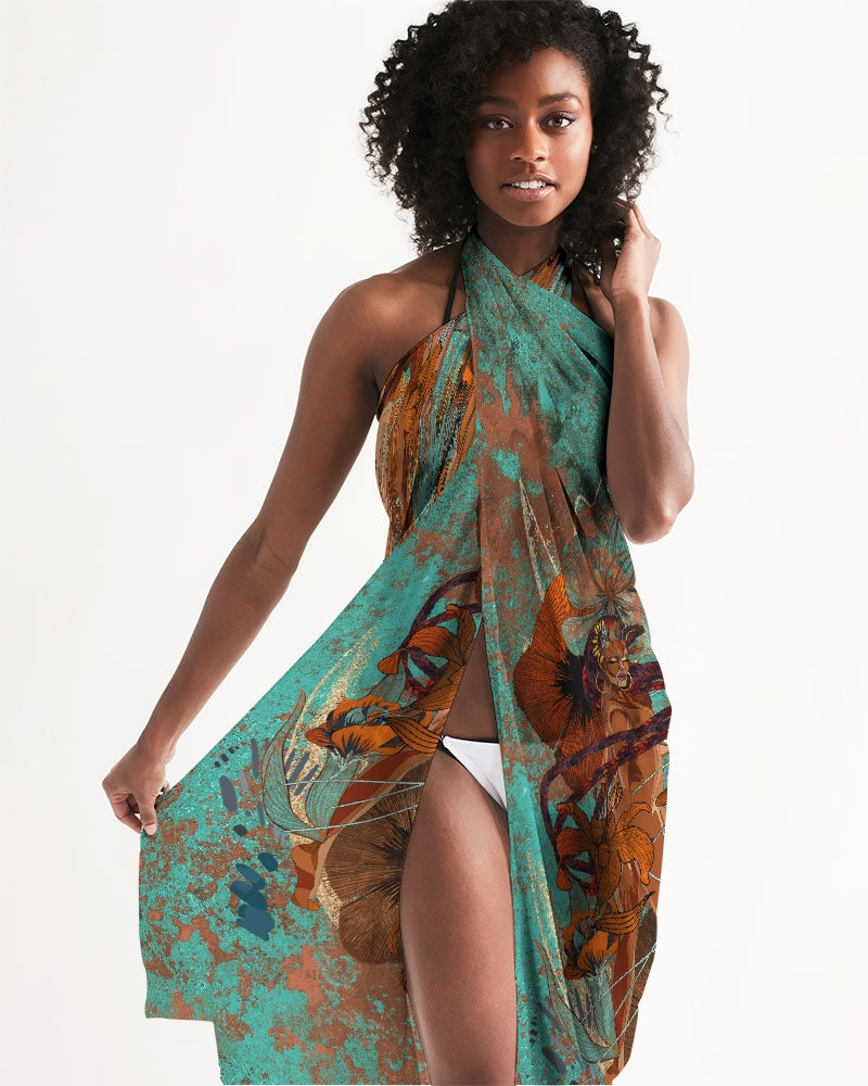 turqs All-Over Print Swim Cover Up