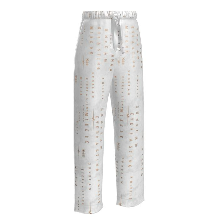 Women’s Premium Silk Pants - Marble Sands