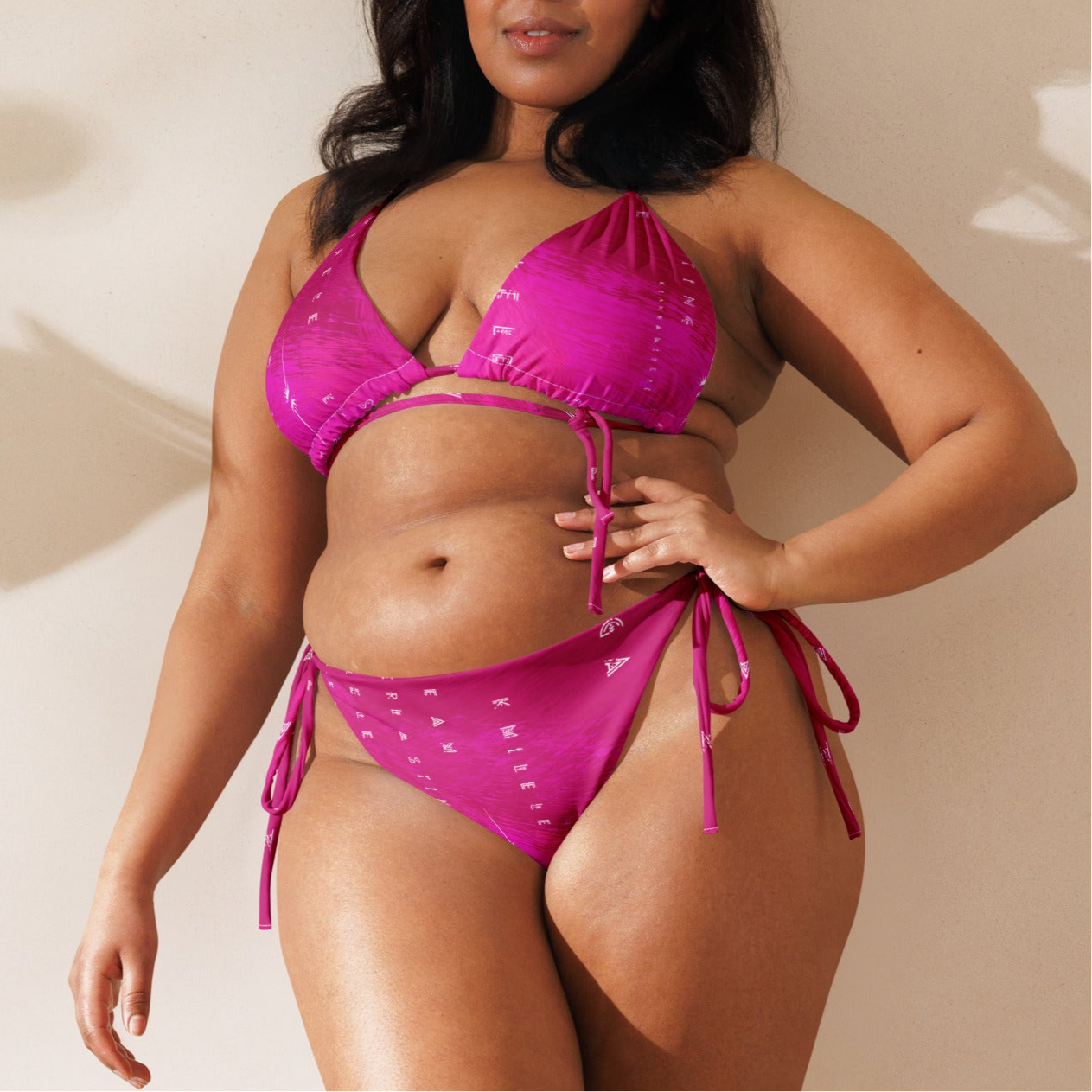 String Bikini - Radiant Pink