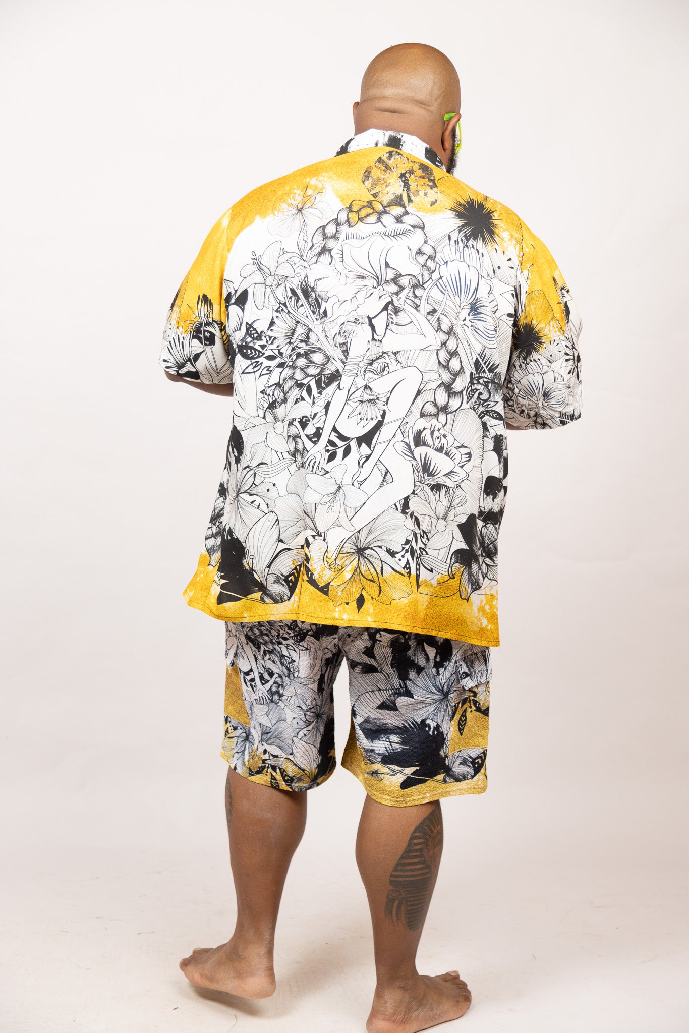 Men's Rayon Hawaiian Shirt - Garden of Joy