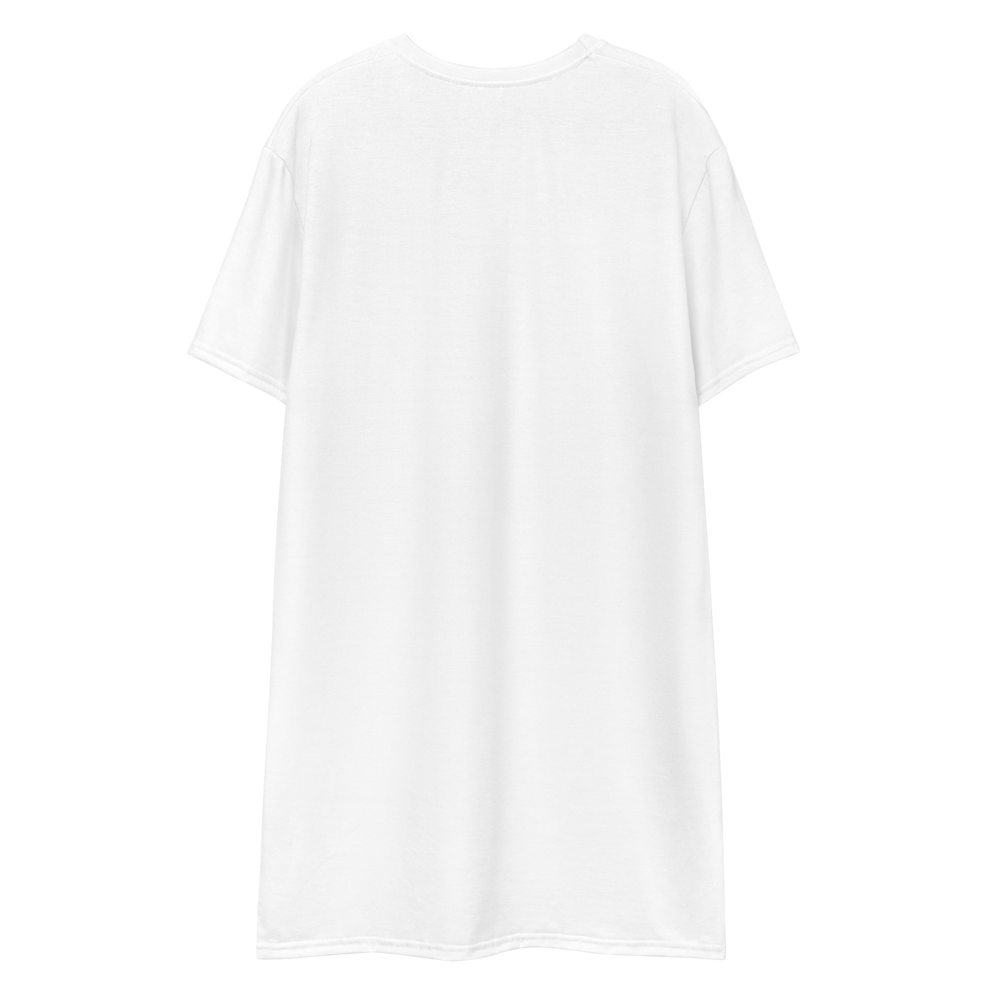 plain white oversized t shirt dress Hexagon Organic Cotton T-Shirt Dress White