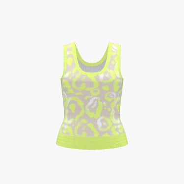 Premium Women's Jacquard Knit Tank Top - Kitty 4 Life