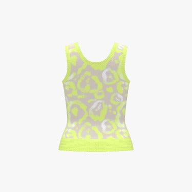 Premium Women's Jacquard Knit Tank Top - Kitty 4 Life