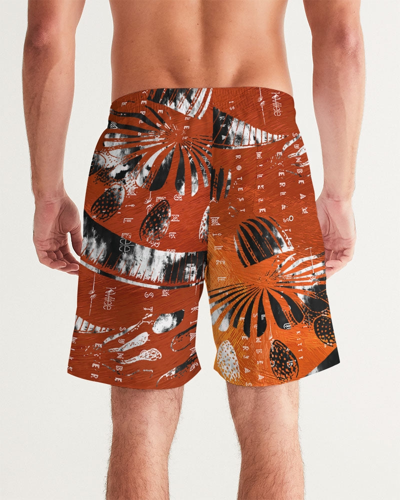 Sweet Sunset Men's All-Over Print Swim Trunk