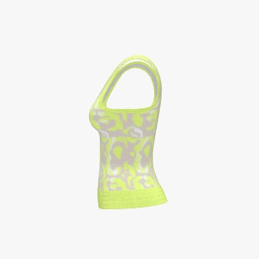 Premium Women's Jacquard Knit Tank Top - Kitty 4 Life