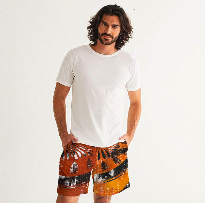 Sweet Sunset Men's All-Over Print Swim Trunk