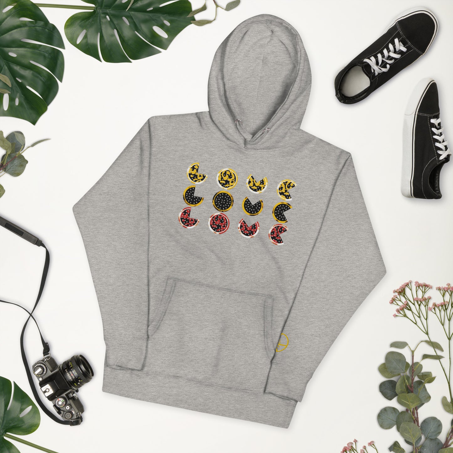 Hoodie - Embroidered Tripple Love