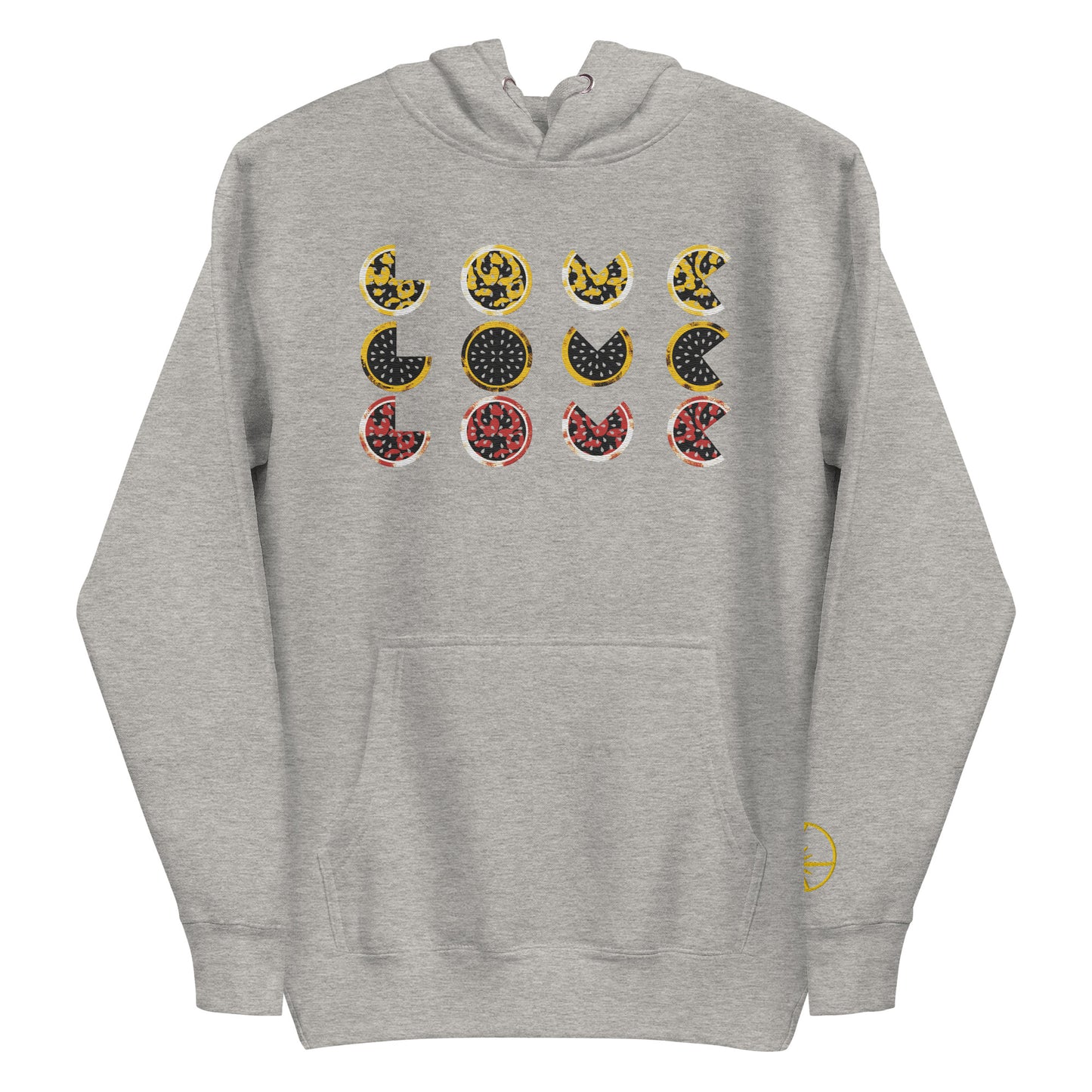 Hoodie - Embroidered Tripple Love